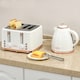 image 2 of HOMCOM Kettle and Toaster Sets, 3000W 1.7L Rapid Boil Kettle & 4 Slice Toaster with 7 Browning Controls, Defrost, Reheat and Crumb Tray, UK Otter thermostat, Cream White