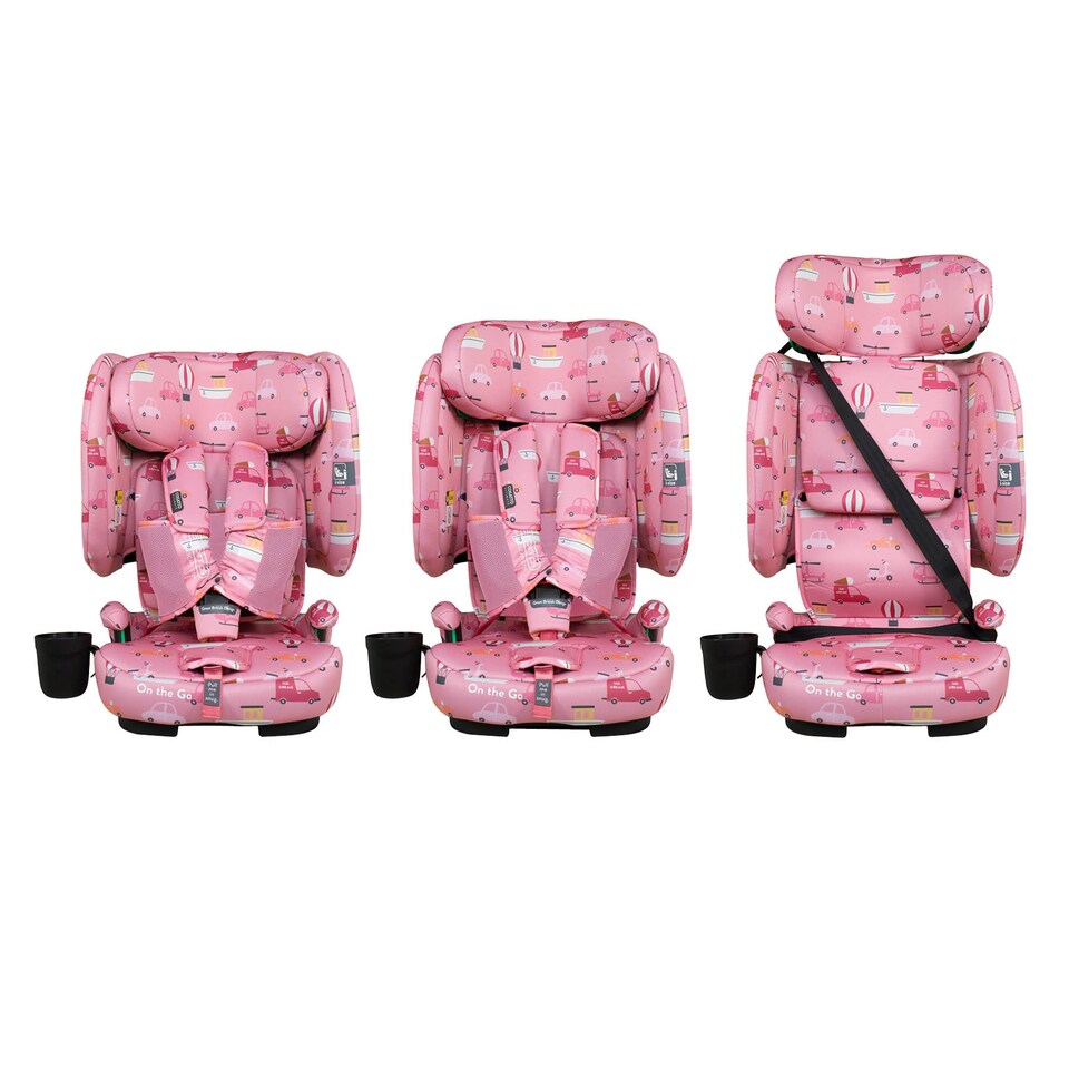 image 1 of Cosatto On The Go iSize Travel Car Seat Lightweight Foldable Booster, Quick Fit, R129 Safety