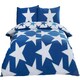 image 1 of All Stars Polycotton Reversible Duvet Set with Pillowcase Blue | Single