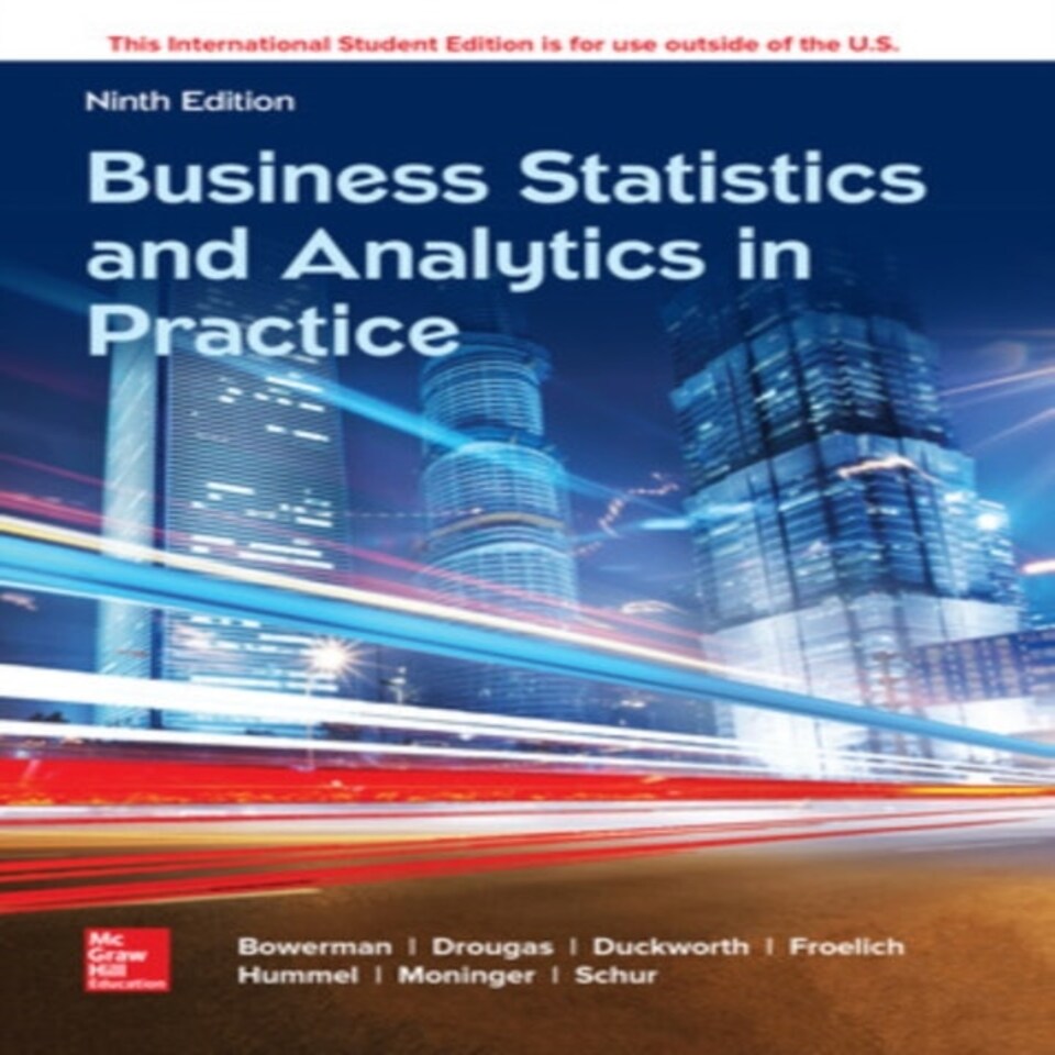 Ise Business Statistics And Analytics In Practice