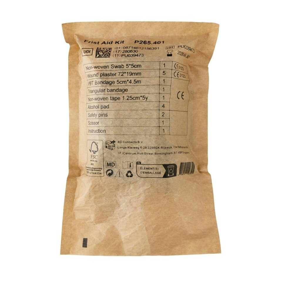 image 1 of XD Collection Recycled Faux Nubuck First Aid Kit - Black - One Size