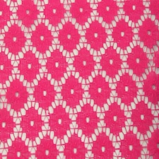 Pink Dutch Lace Fabric for Dressmaking, 110cm / 43" Wide - per metre