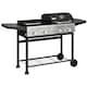 image 1 of Outsunny Gas Grill and Plancha with 12 kW 4+1 Burners for Garden Party