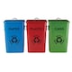 image 1 of Rex Set of 3 Recycle Logo Bins