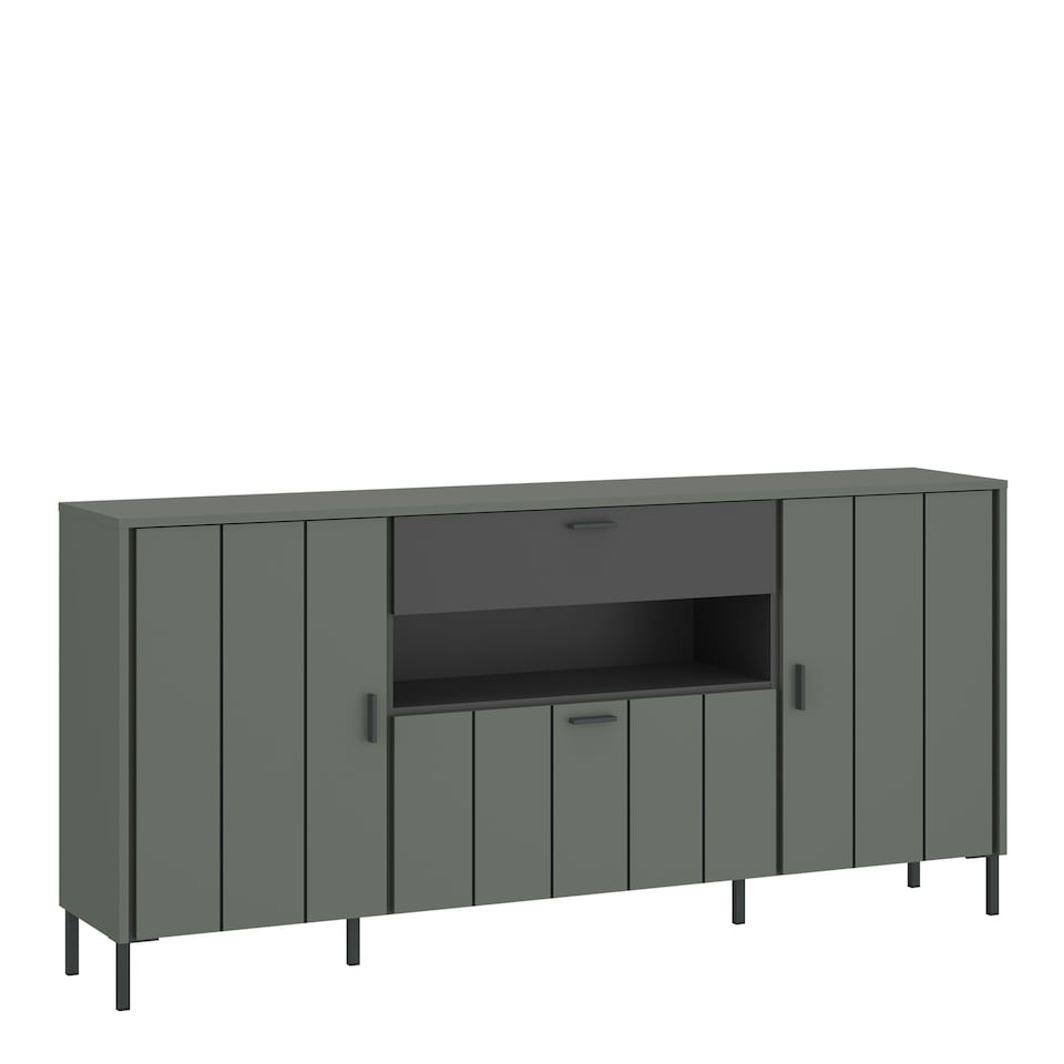 image 1 of Arundel Sideboard 2 Door 1 Flap 1 Drawer in Green/Grey