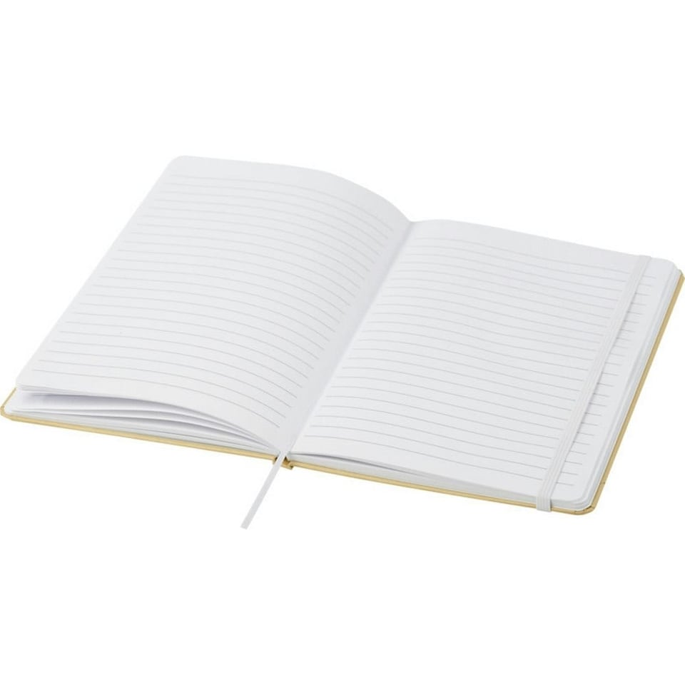 image 1 of Nelida Hard Cover Recycled A5 Notebook - White - One Size