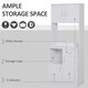 image 4 of HOMCOM Freestanding Kitchen Cabinet Storage Unit Pantry Cupboard, White