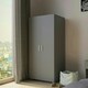 image 10 of Kids 2-Door  Wardrobe | Black | Unit Colour: Black