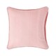 image 1 of Homescapes Cotton Rajput Ribbed Pink Cushion Cover - 60 x 60 cm Pink