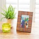 image 1 of Dhari Multicoloured Stripe Papri Wood Photo Frame