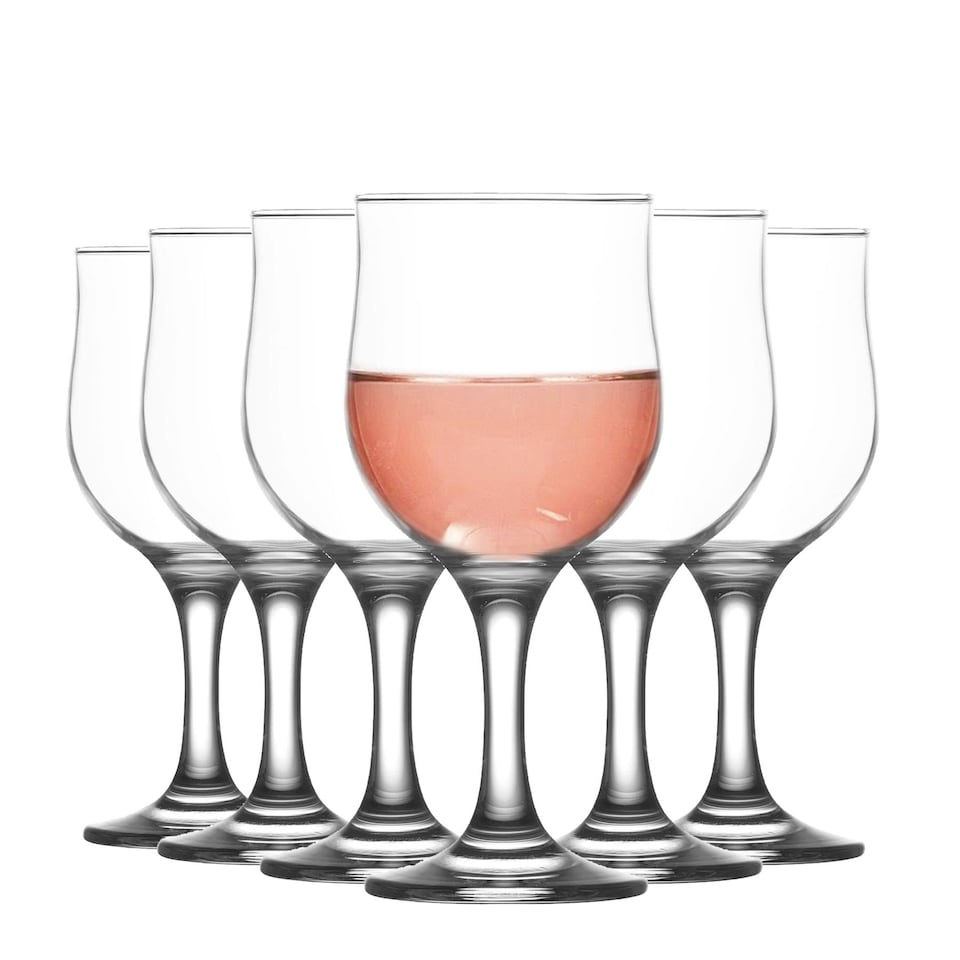 image 1 of LAV Nevakar Red Wine Glasses - 320ml - Clear - Pack of 6