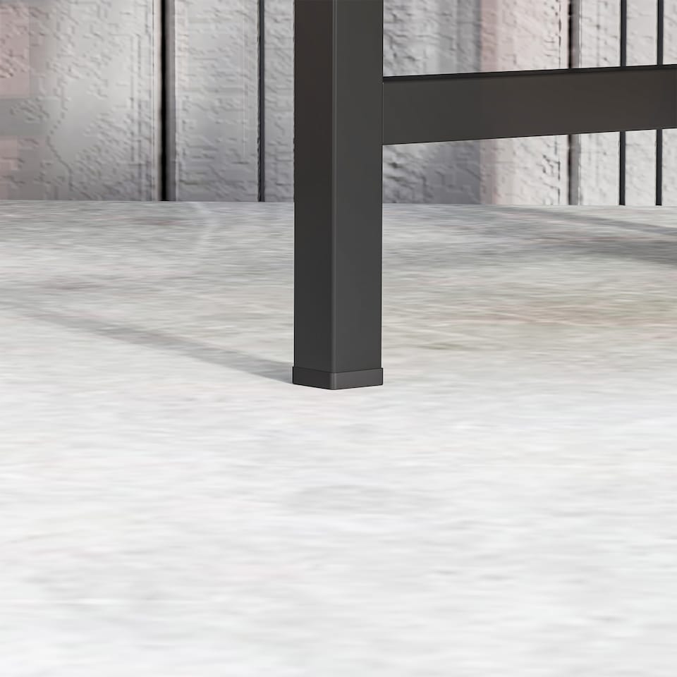 image 1 of Outsunny 3 Tier Foldable Corner Plant Stand for Indoor Outdoor, Black | Black | Black