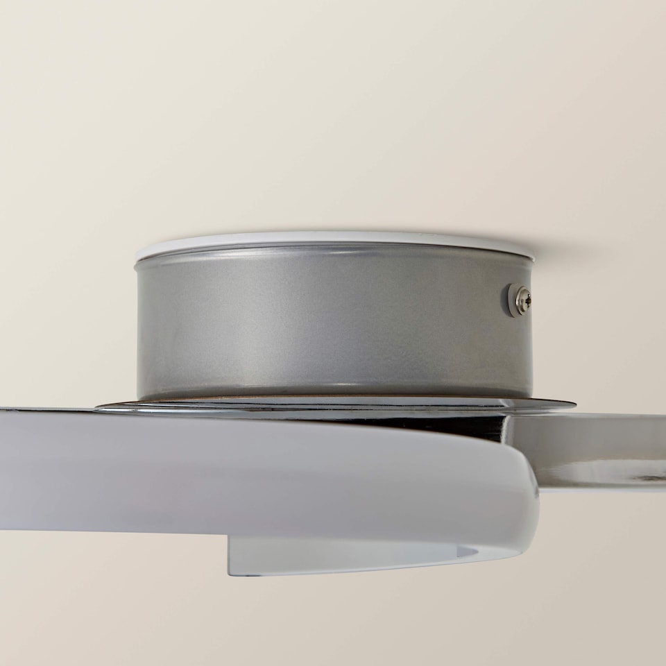 image 1 of ValueLights Infinity Chrome Swirl Integrated LED Ceiling Light | Chrome