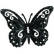 image 4 of Set of 8 Red Small Metal Butterflies Garden/Home Wall Art Ornament