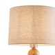 image 3 of Kayleigh Wooden Table Lamp with Cream Shade