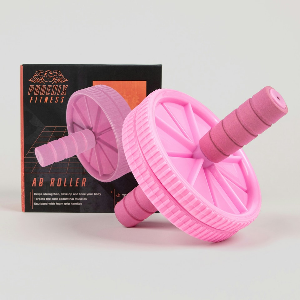 image 1 of Phoenix Fitness Ab Roller - Pink