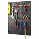 image 1 of KCT 2 Pcs Plastic Wall Mounted Tool Board Storage DIY Organiser Garage Workshop Shed Shelves
