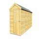 image 1 of 5 x 17 Feet Apex Shed - Single Door Without Windows - Wood - L503 x W147 x H217 cm Brown