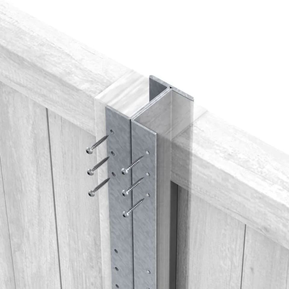 image 1 of Durapost Classic Galvanised Fence Post (L) 3.0m 4 Pack