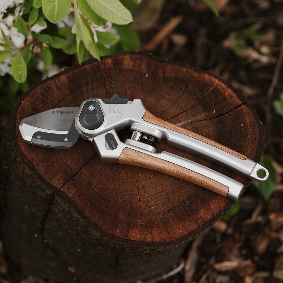 image 1 of Kent & Stowe Eversharp Premium Secateurs Duo Gift Set | Brown