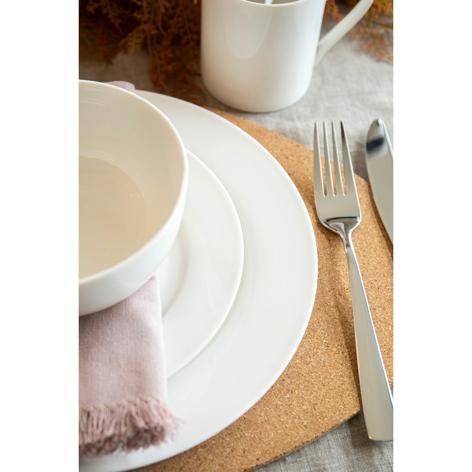 image 1 of Mikasa Dinner Set White Bone China 12 Piece