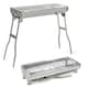 image 1 of Folding BBQ Charcoal Barbecue Grill Steel Stainless Garden Picnic Camping Stove