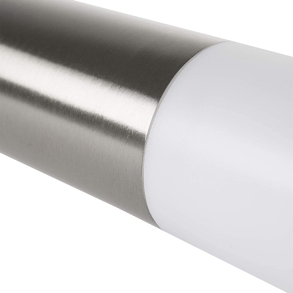 image 1 of CGC Lighting Aster Stainless Steel Outdoor Wall Light | Multi | Grey / silver | Height: 33 cm, Depth: 14.4 cm, Width: 11.8 cm