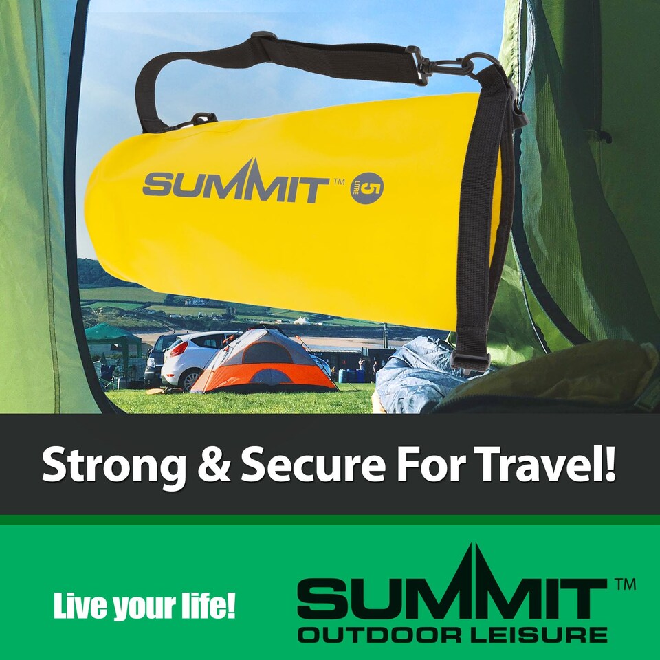 image 1 of PMS Summit Floating 5L Dry Bag - 100% Waterproof, Yellow