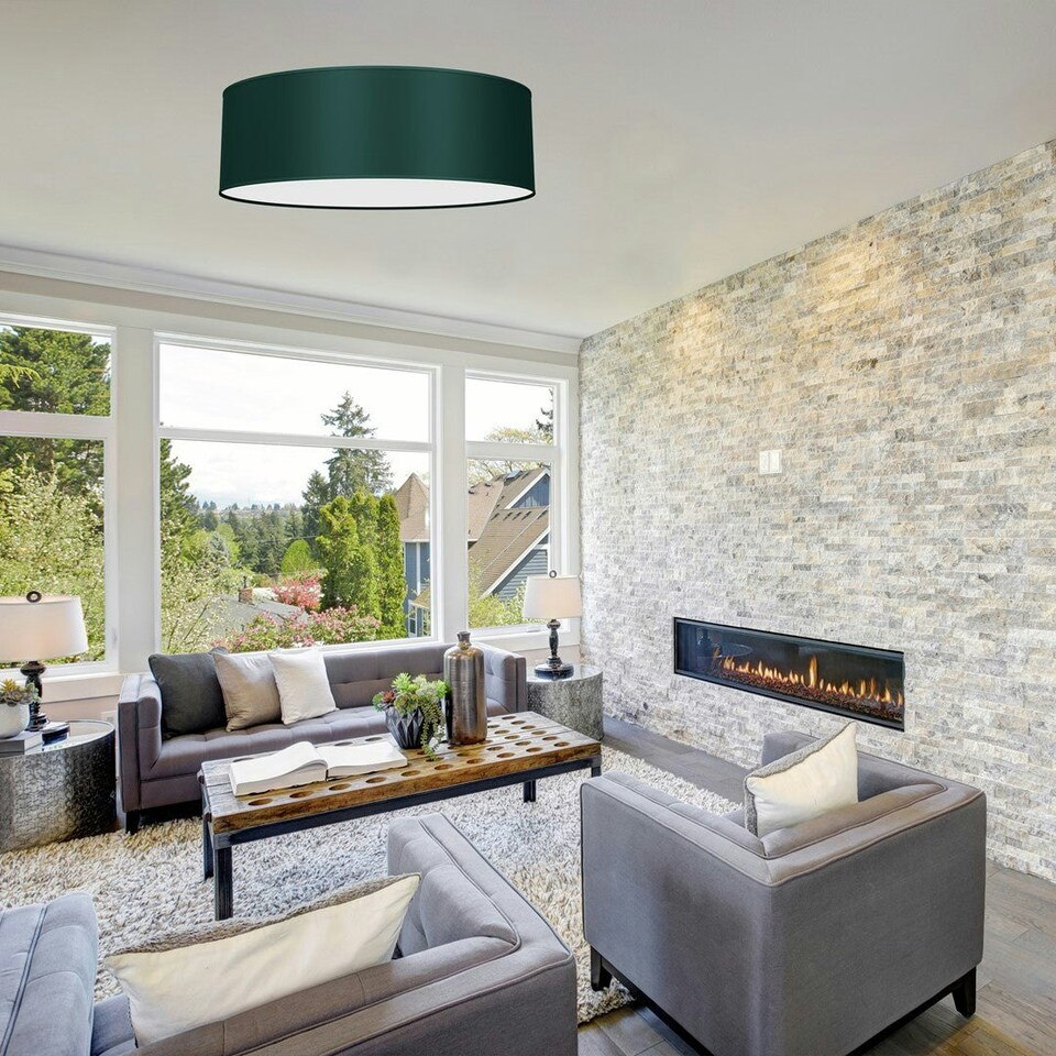 image 1 of Milagro Ceiling Lamp Verde 3xE27