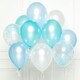 image 2 of Amscan Latex Balloons (Pack of 10) - Blue/White - One Size