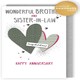 image 2 of Brother & Sister-In-Law Hand-Finished Anniversary Card