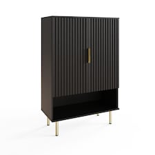Nervata Shoe Cabinet | Black | Black