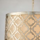 image 2 of Arabella 2 Light Medium Round Ceiling Duo-Mount Pendant Gold, E27
