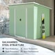 image 3 of Outsunny 7 x 4ft Outdoor Garden Storage Shed for Backyard Patio Light Green
