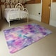 image 3 of Starry Galaxy Print in Unicorn Colours (Rug) Pink | XL: 160x230cm