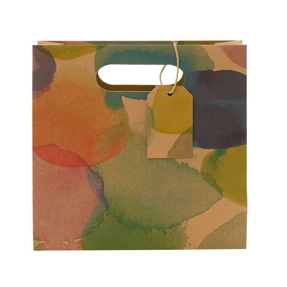 image 1 of Multipack of 3 Medium Gift Bags | Party Bags for Presents | Birthdays | For Him/Her/Friend | Watercolour Kraft Design