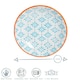 image 3 of Nicola Spring Hand-Printed Sauce Dishes - 10cm - Blue - Pack of 3 Blue