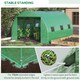 image 4 of Outsunny Tunnel Greenhouse w/ PE Cover, Outdoor Plant House w/ Door & Window