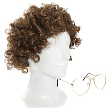 Napoleon Dynamite Fancy Dress Wig & Glasses Set – 2000s Movie Costume Accessory for Adults N/A | One Size