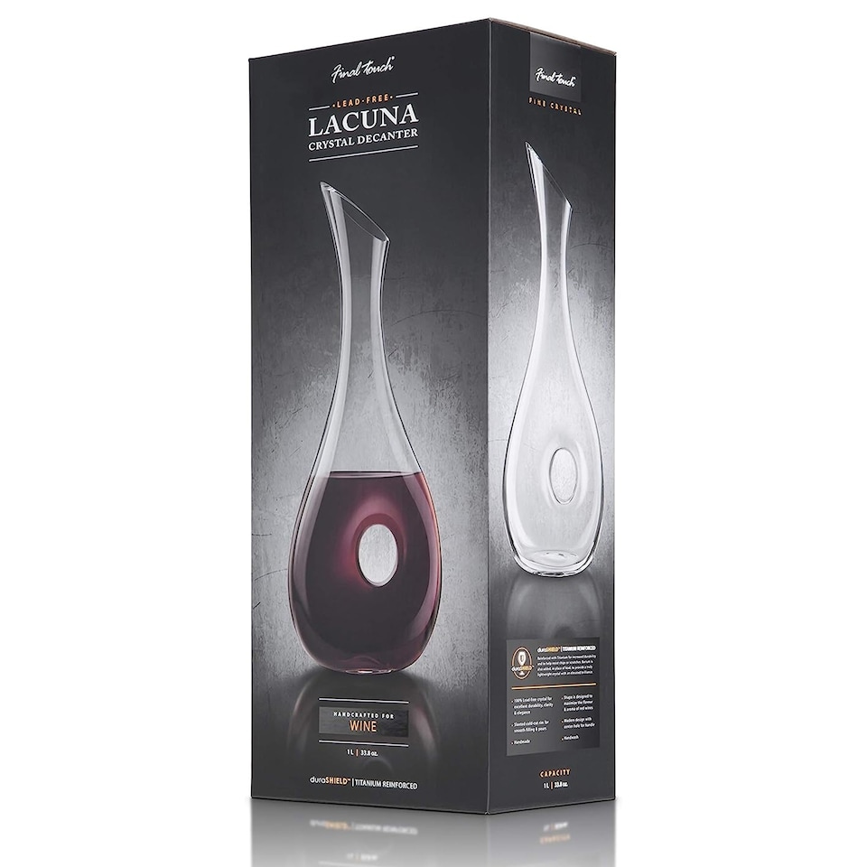 image 1 of Final Touch Durashield Lacuna Wine Decanter