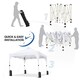 image 6 of Yaheetech 300 cm  × 300 cm Portable Instant Heavy-Duty Canopy White