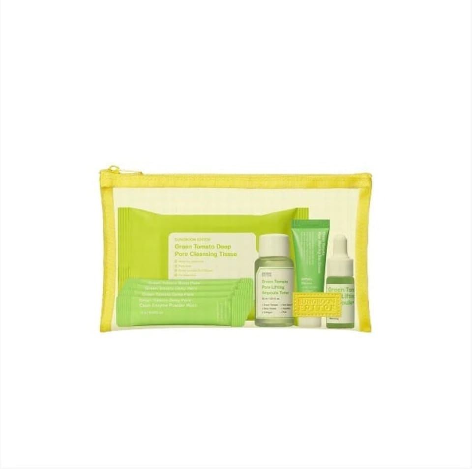 image 1 of SUNGBOON EDITOR Green Tomato Travel Kit 5 pcs