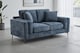 image 2 of Woven Chenille Blue 2 Seater Sofa MARGHERA