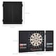 image 3 of HOMCOM Electronic Dartboard Set, 27 Games Modes and 202 Variations, LED & 12 Soft Tip Darts and Cabinet to Storage, Ready-to-Play Multi-Game Option Darts Machine