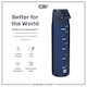 image 5 of Leak Proof Slim Water Bottle, BPA Free, 500ml (18oz) | Blue | Navy | One Size