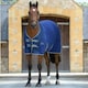 image 3 of Weatherbeeta Standard-Neck Fleece Horse Cooler Rug - Dark Blue/Grey/White - 4´