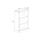 image 4 of Corona, Low Narrow Bookcase Brown