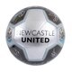 image 1 of Newcastle United FC Metallic Signature Football Size 1 Silver | Black