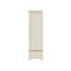 image 2 of Faire 120cm Sliding Combination Wardrobe in Putty with Oak Top Grey