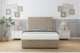 image 1 of Sloomy Kingsley Almond Coniston Ottoman Bed Base With 54" Floor Standing Headboard 6' Super King | Cream | Almond | Super King | 1